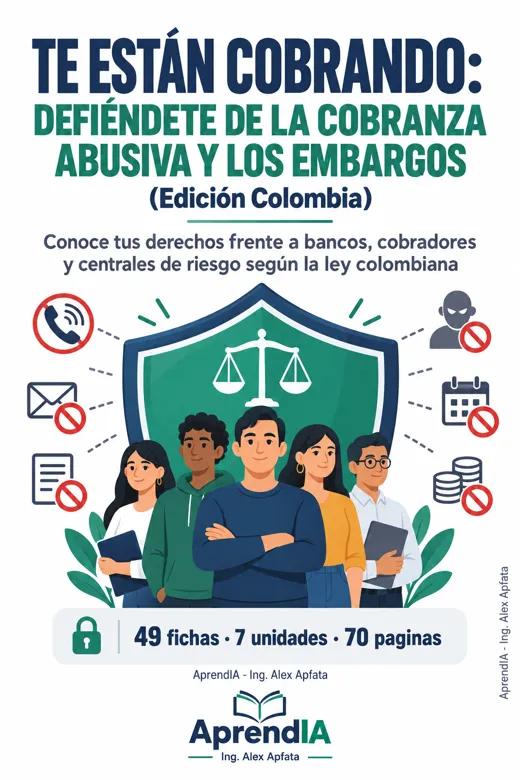 Portada: Te Están Cobrando: Defiéndete de la Cobranza Abusiva y los Embargos (Edición Colombia)