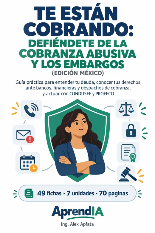 Portada de Te Están Cobrando: Defiéndete de la Cobranza Abusiva y los Embargos (Edición México)