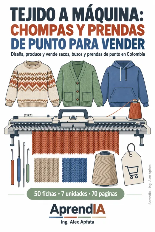 Portada: Tejido a Máquina: Sacos y Prendas de Punto para Vender