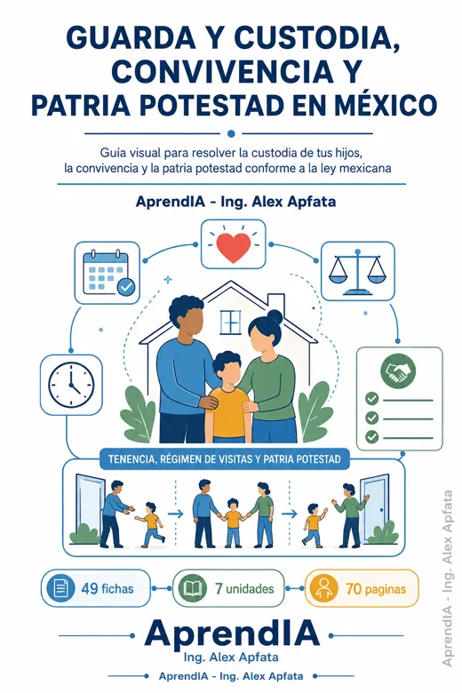 Portada de Guarda y Custodia, Convivencia y Patria Potestad en México