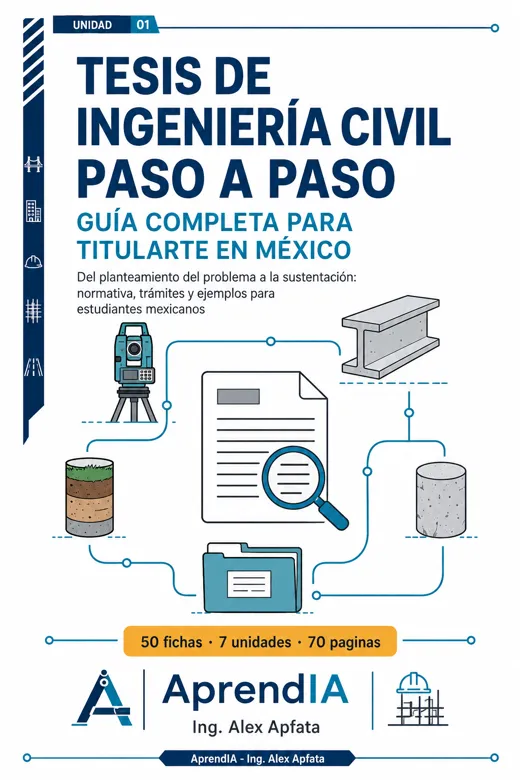 Portada: Tesis de Ingeniería Civil Paso a Paso: Guía Completa para Titularte en México