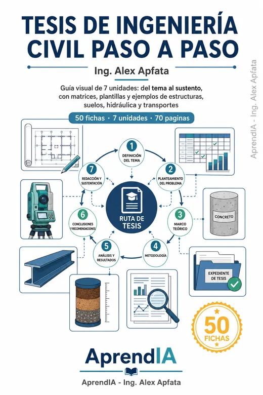 Portada: Tesis de Ingeniería Civil Paso a Paso