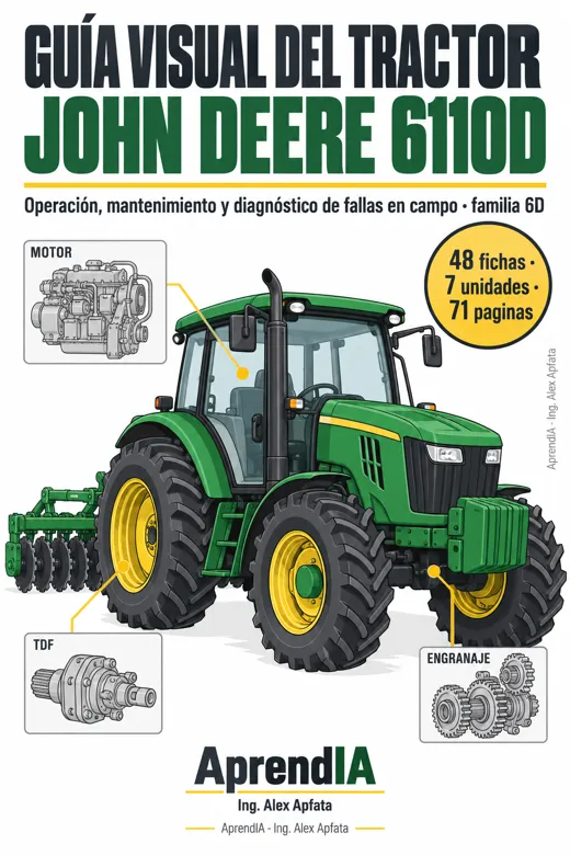 Portada de Guía Visual del Tractor John Deere 6110D