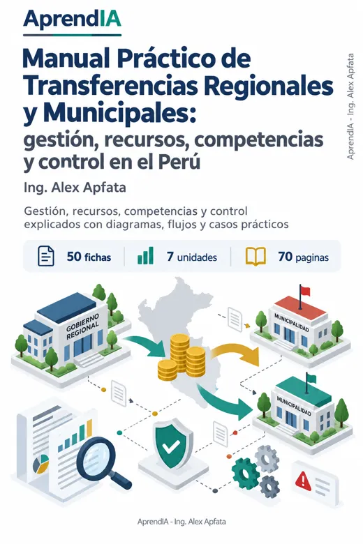 Portada: Manual Práctico de Transferencias Regionales y Municipales: gestión, recursos, competencias y control en el Perú