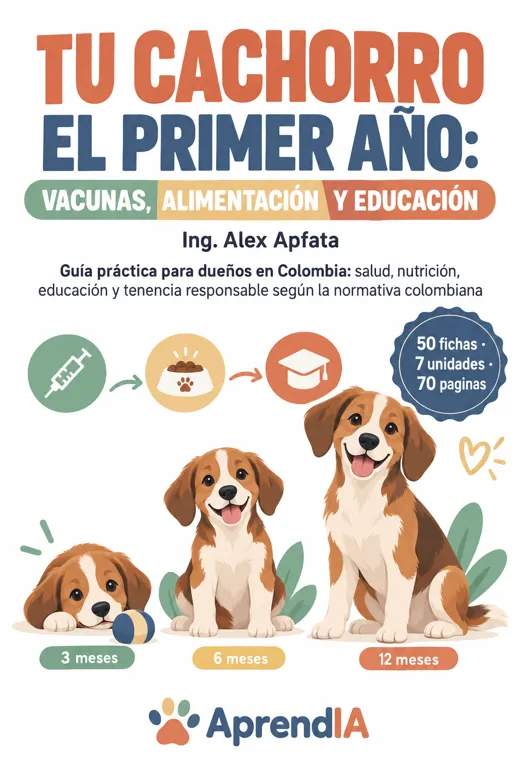 Portada: Tu Cachorro el Primer Año: Vacunas, Alimentación y Educación