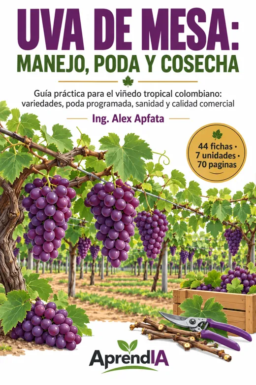 Portada: Uva de Mesa: Manejo, Poda y Cosecha