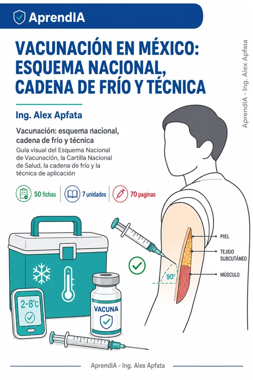 Portada de Vacunación en México: esquema nacional, cadena de frío y técnica