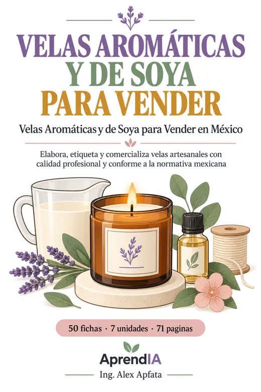 Portada de Velas Aromáticas y de Soya para Vender en México