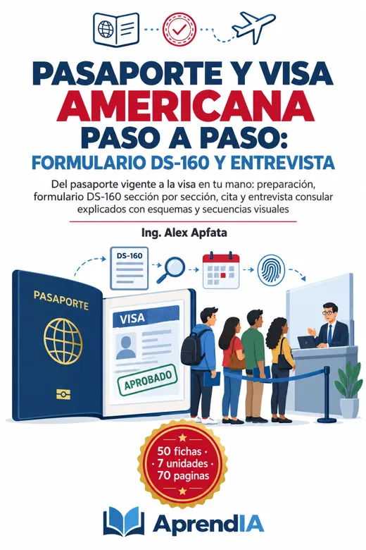 Portada: Pasaporte y Visa Americana Paso a Paso: Formulario DS-160 y Entrevista