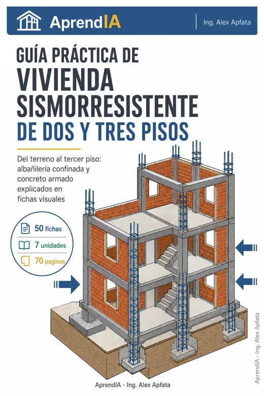Portada: Guía Práctica de Vivienda Sismorresistente de Dos y Tres Pisos