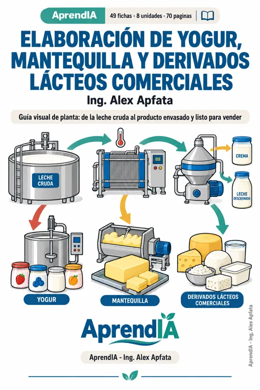 Portada: Elaboración de Yogur, Mantequilla y Derivados Lácteos Comerciales