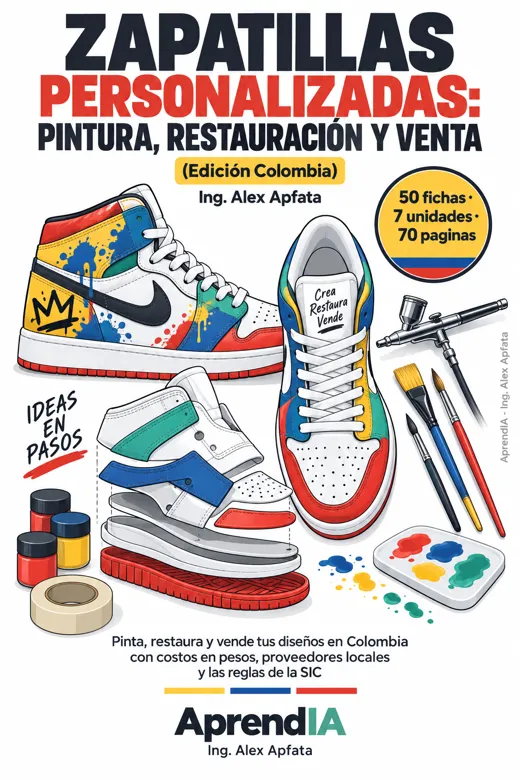 Portada: Zapatillas Personalizadas: Pintura, Restauración y Venta (Edición Colombia)